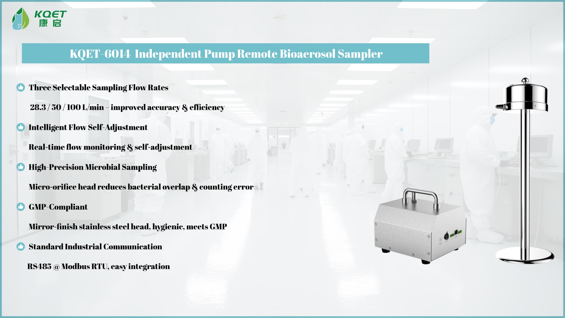 KQET-6014 Independent Pump Remote Bioaerosol Sampler