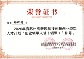 领军人才一等奖